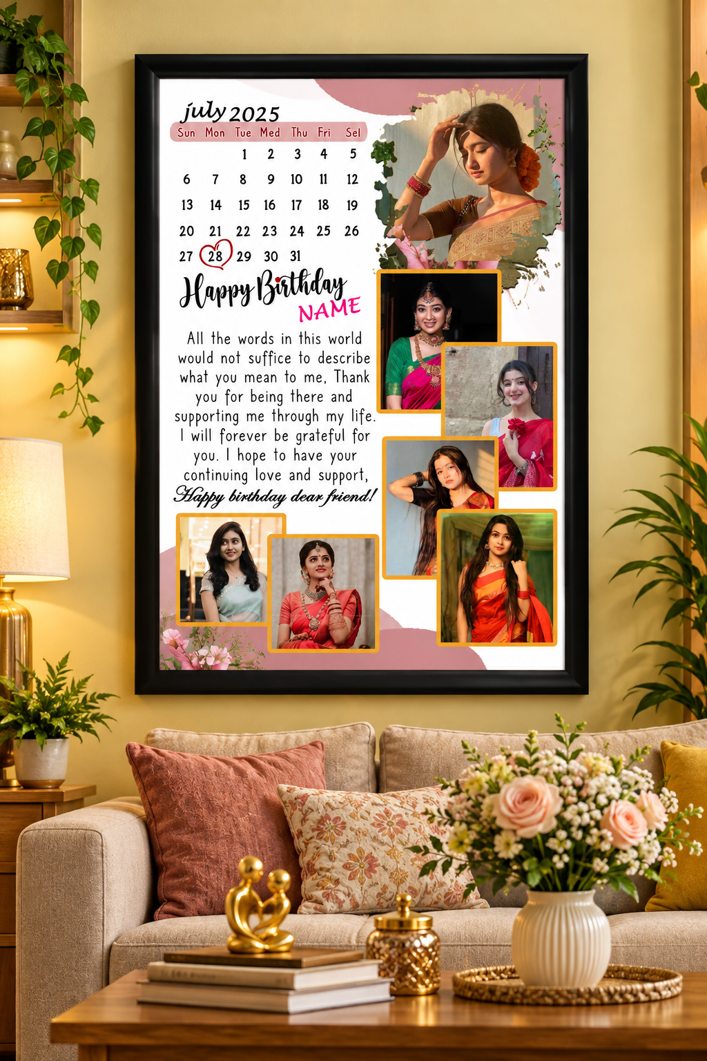 Premium Happy Birthday Frame