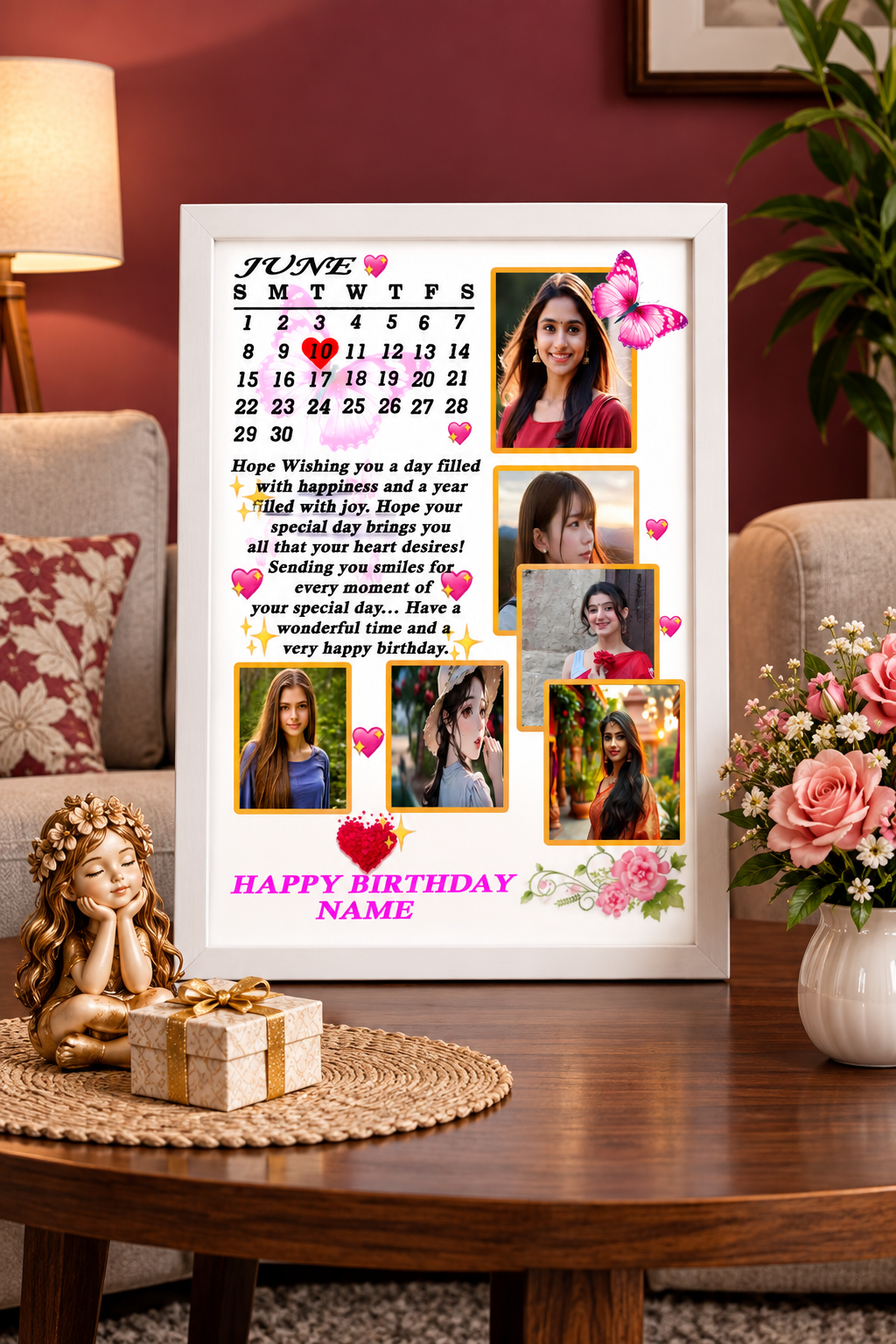 Premium Happy Birthday Frame
