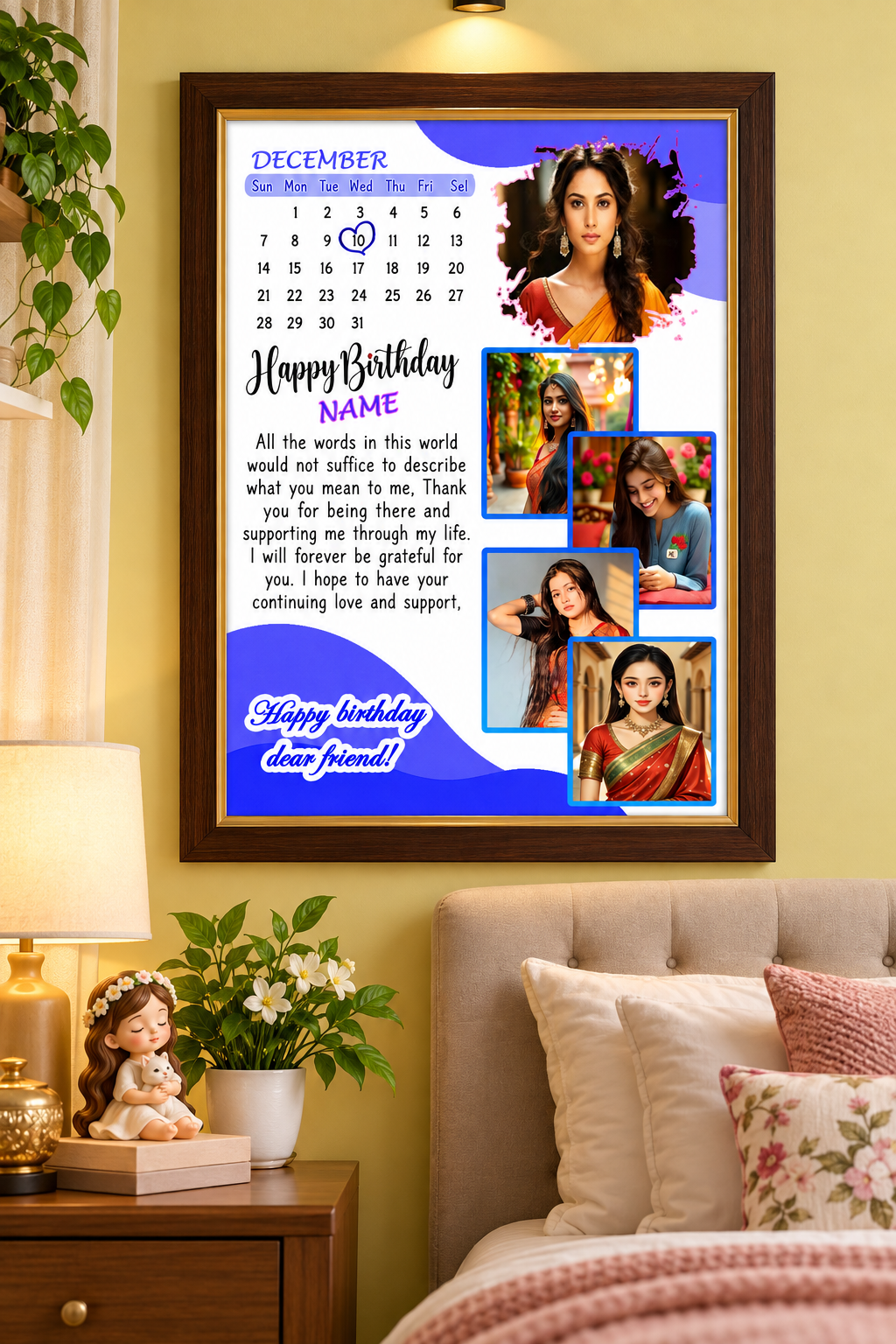 Premium Happy Birthday Frame
