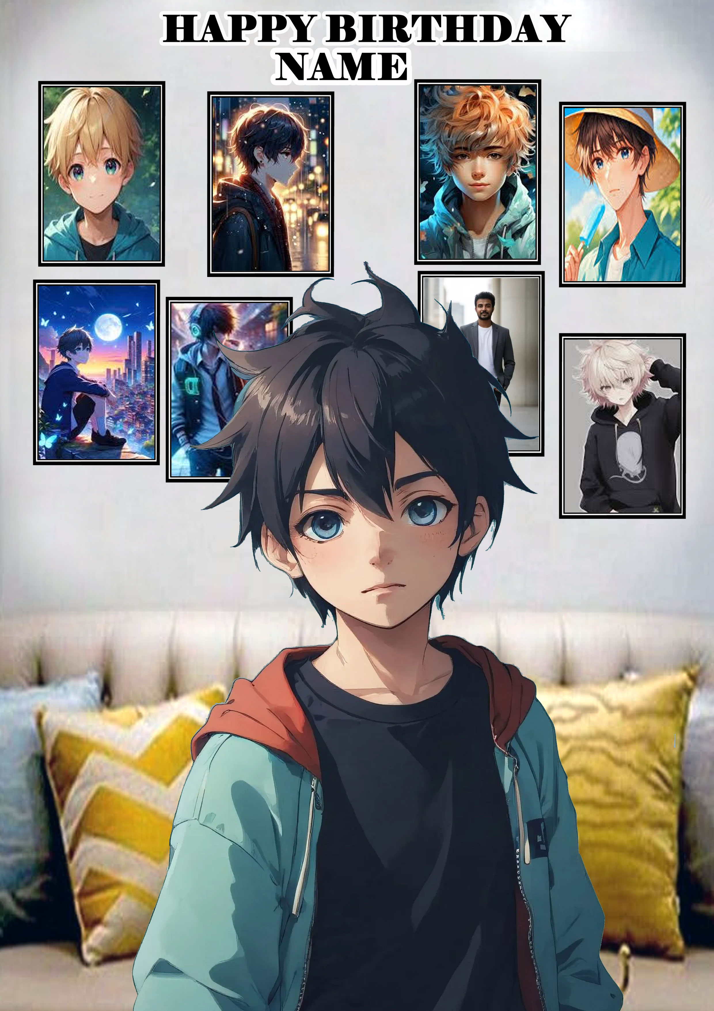 Premium Happy Birthday Frame