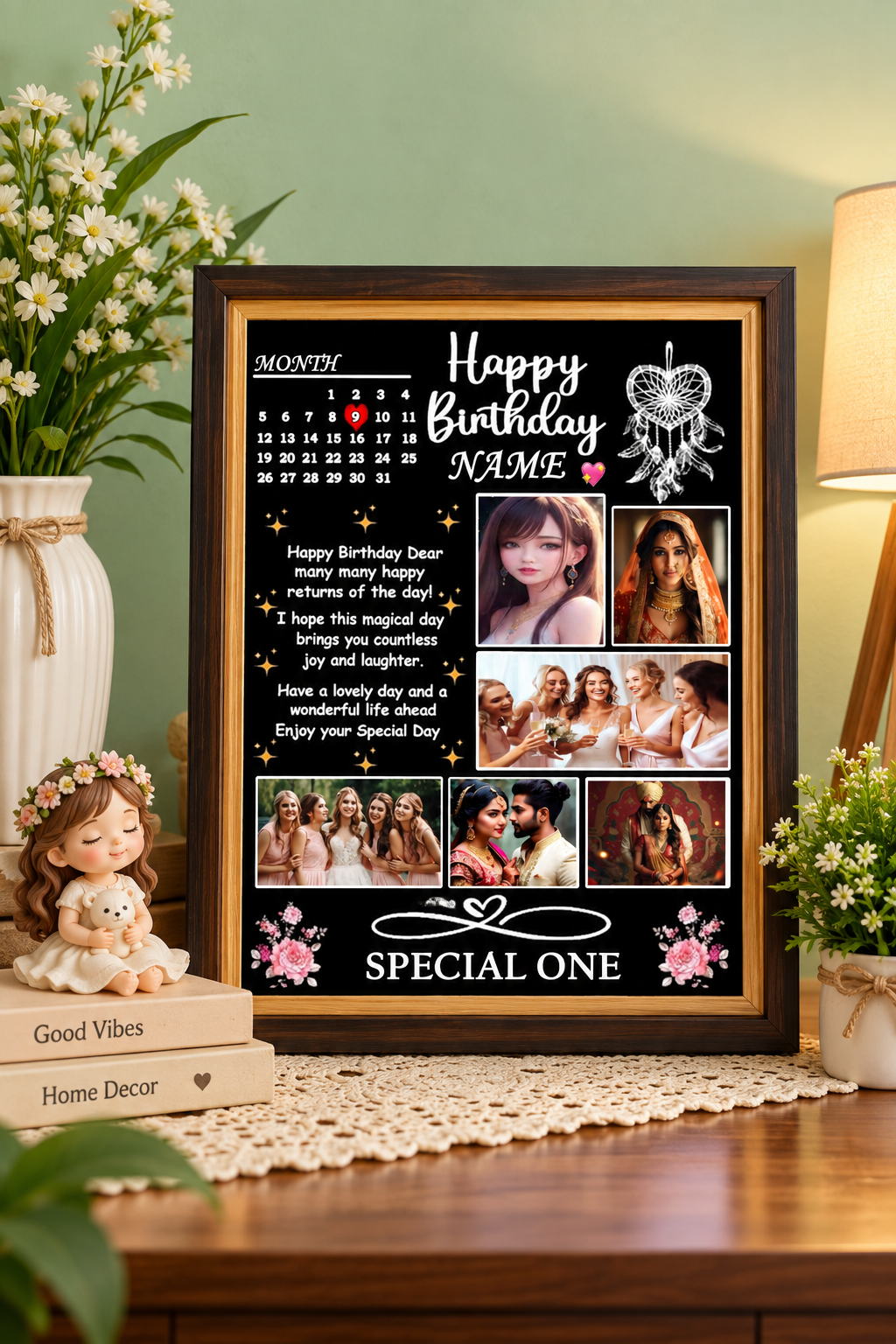 Premium Happy Birthday Frame
