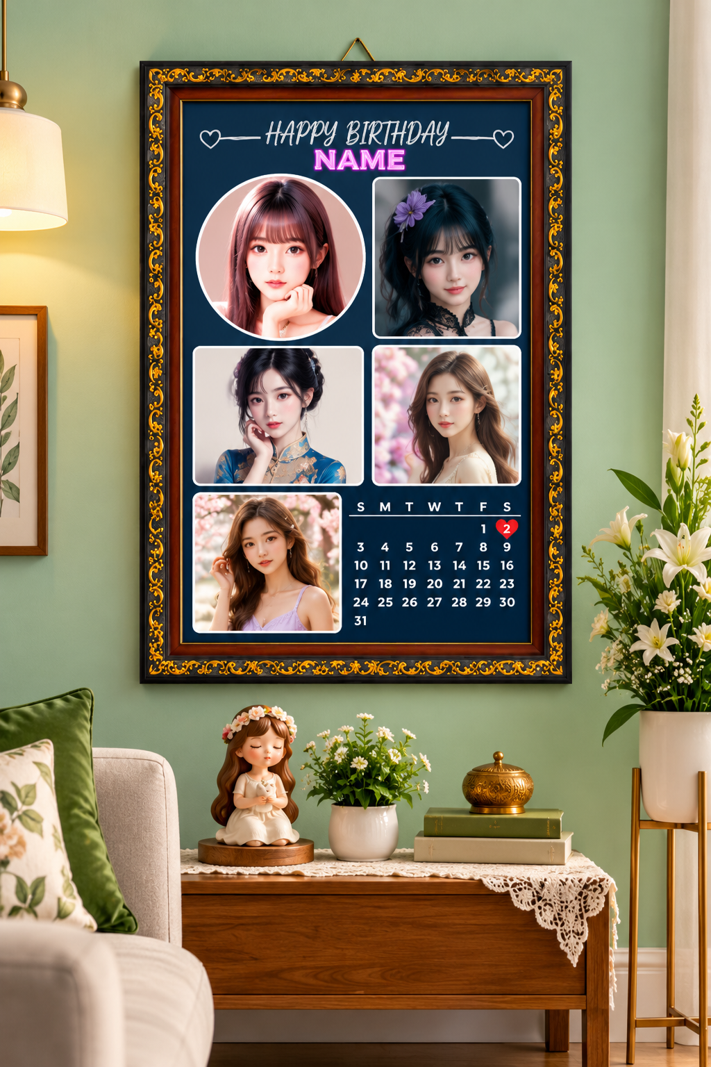 Premium Happy Birthday Frame