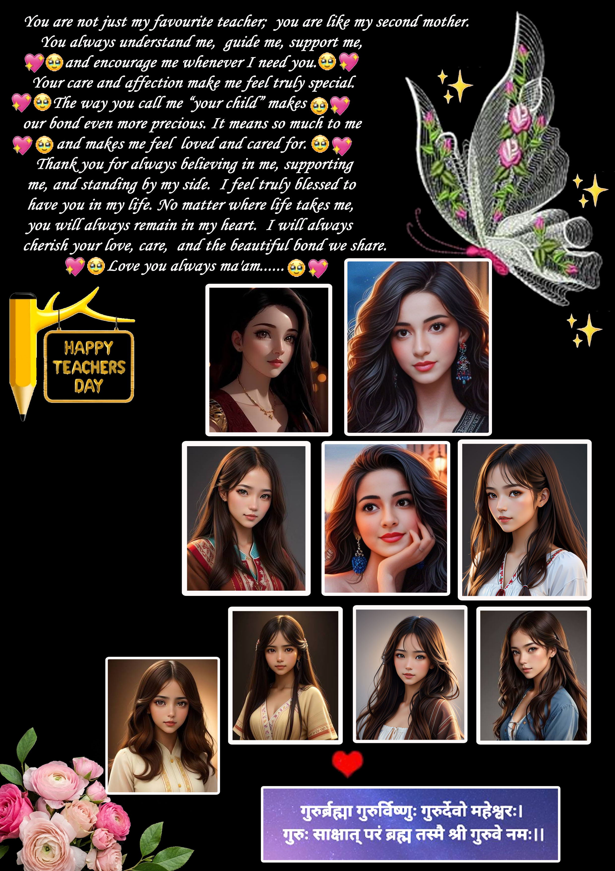 Premium Happy Teachers day Frame