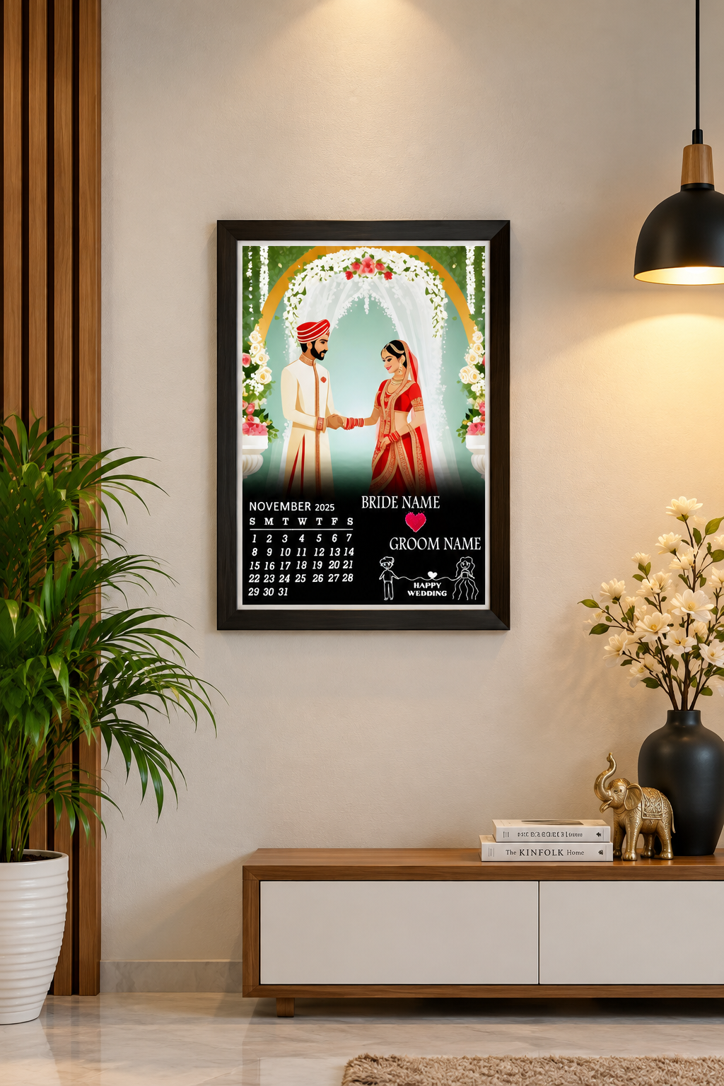 Premium Happy wedding Frame